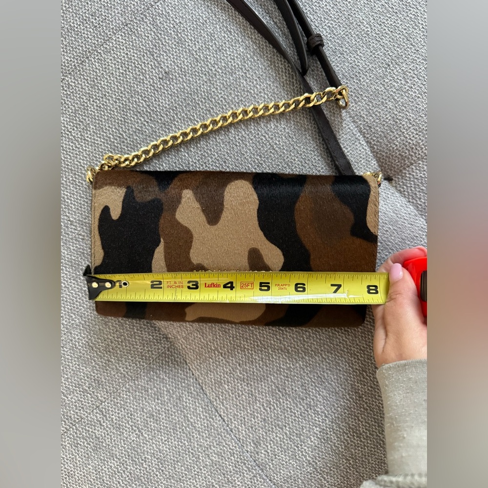 Michael Kors Camouflage Crossbody Bag with Gold Chain Calf Hair - Picture 10 of 14